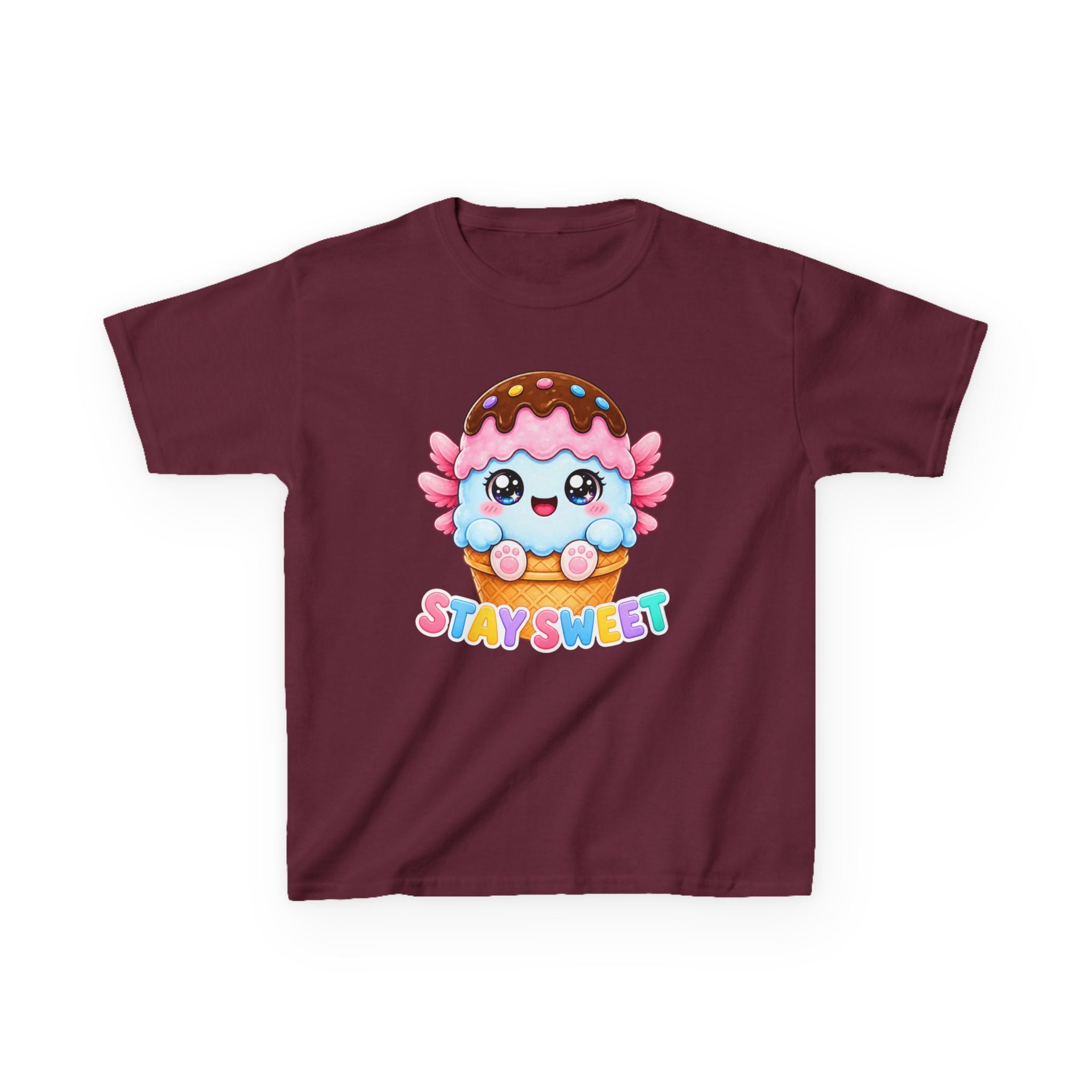 Kids Tee — Kawaii Ice Cream 'Stay Sweet' Graphic