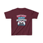 Kids Birthday T-Shirt — 'Birthday Quest Accepted' Gamer Birthday Graphic Tee