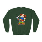 Kidxtr™ Kids Soccer Crewneck Sweatshirt — 'Goal Getter' Champion Graphic Crewneck