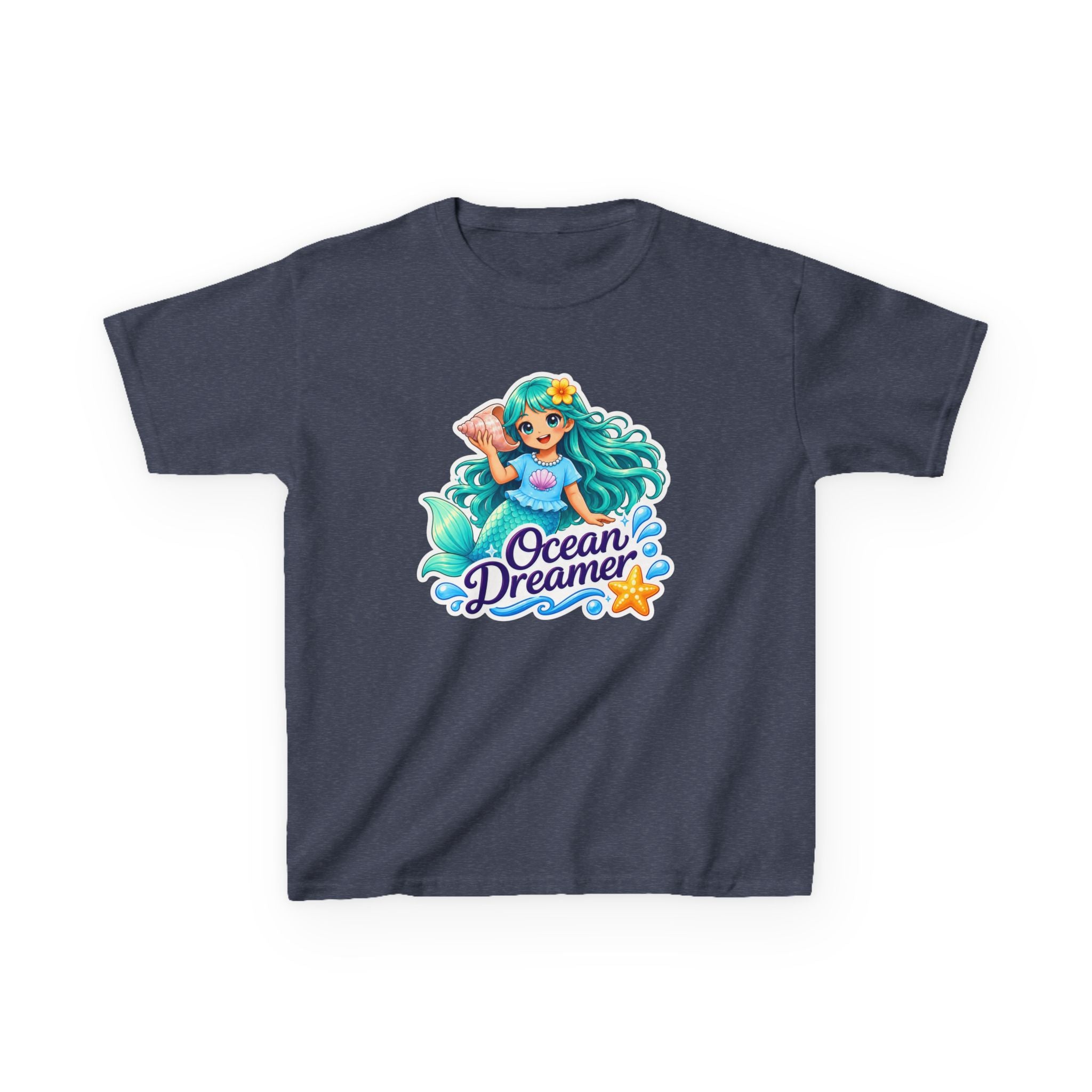 Kids Mermaid T-Shirt — 'Ocean Dreamer' Fantasy Graphic Tee
