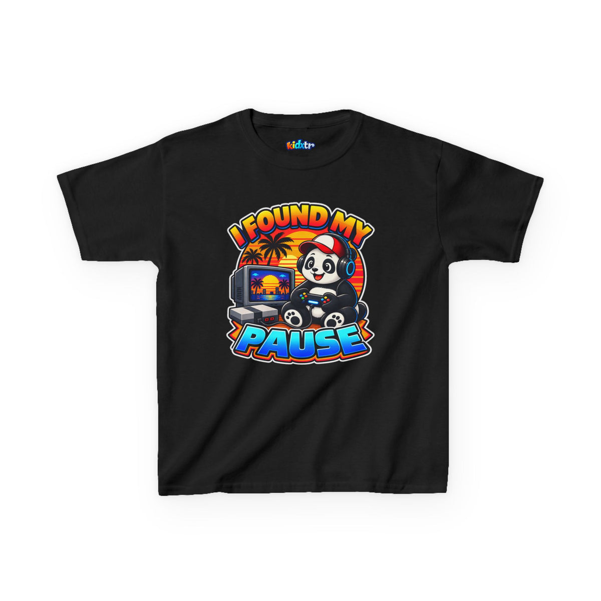 Kidxtr™ Kids Gamer T-Shirt — 'I Found My Pause' Gaming Graphic Tee
