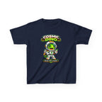 Kids Space T‑Shirt — 'Ready for Launch' Cosmic Dino Graphic Tee