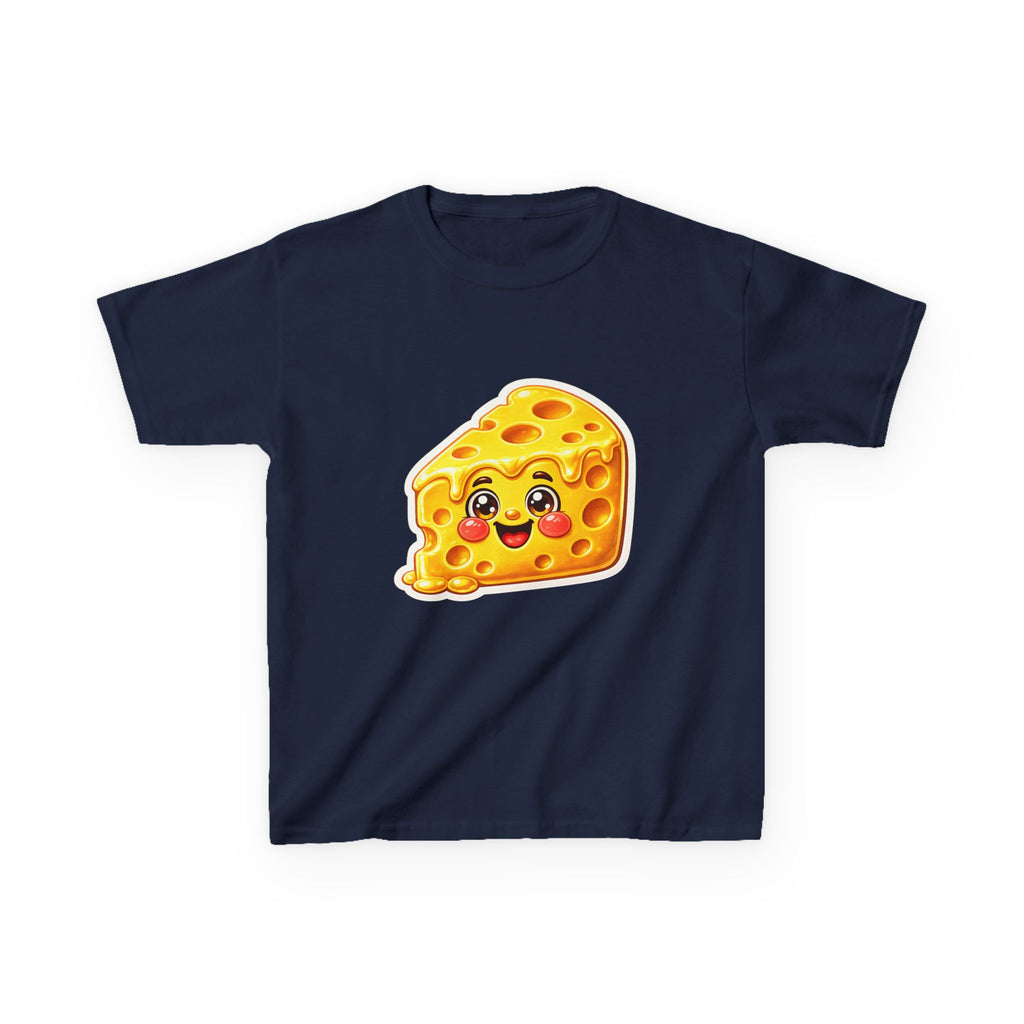 Kids Food T-Shirt — 'Say Cheese' Cute Smiling Cheese Cartoon Graphic Tee