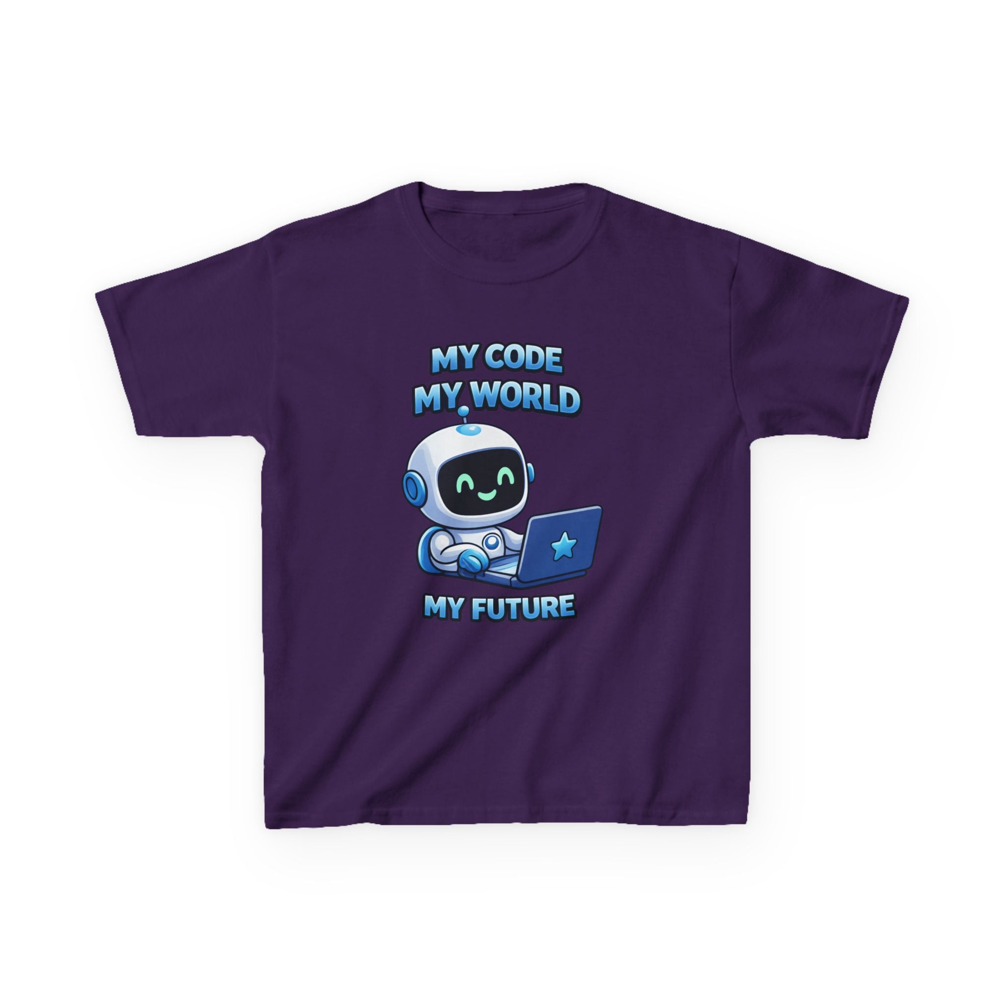 Kids Coding T-Shirt – My Code My World Graphic Tee