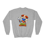 Kidxtr™ Kids Soccer Crewneck Sweatshirt — 'Goal Getter' Champion Graphic Crewneck