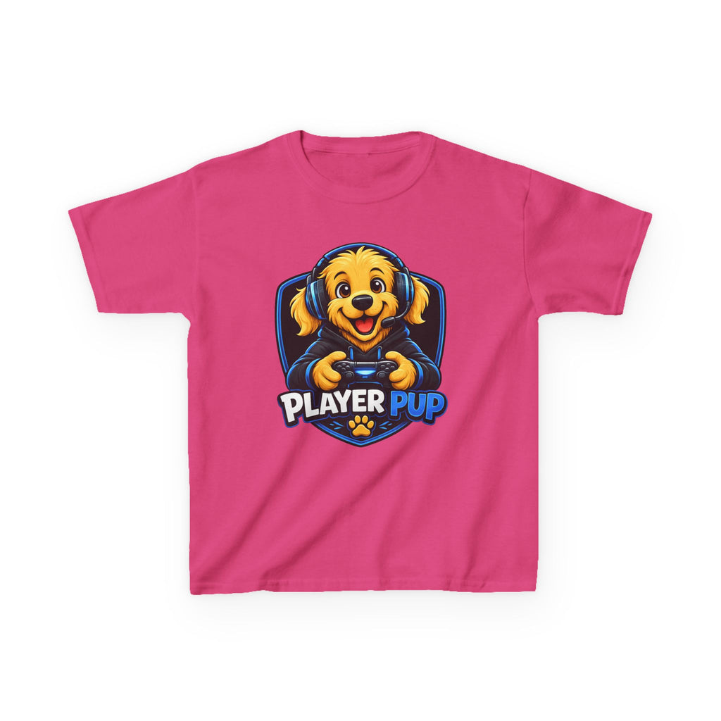 Player Pup Kids T‑Shirt — Cute Gaming Dog Tee for Children