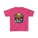 Player Pup Kids T‑Shirt — Cute Gaming Dog Tee for Children