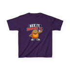 Kids Cookie T-Shirt — 'See It. Smash It.' Cartoon Cookie Character Graphic Tee