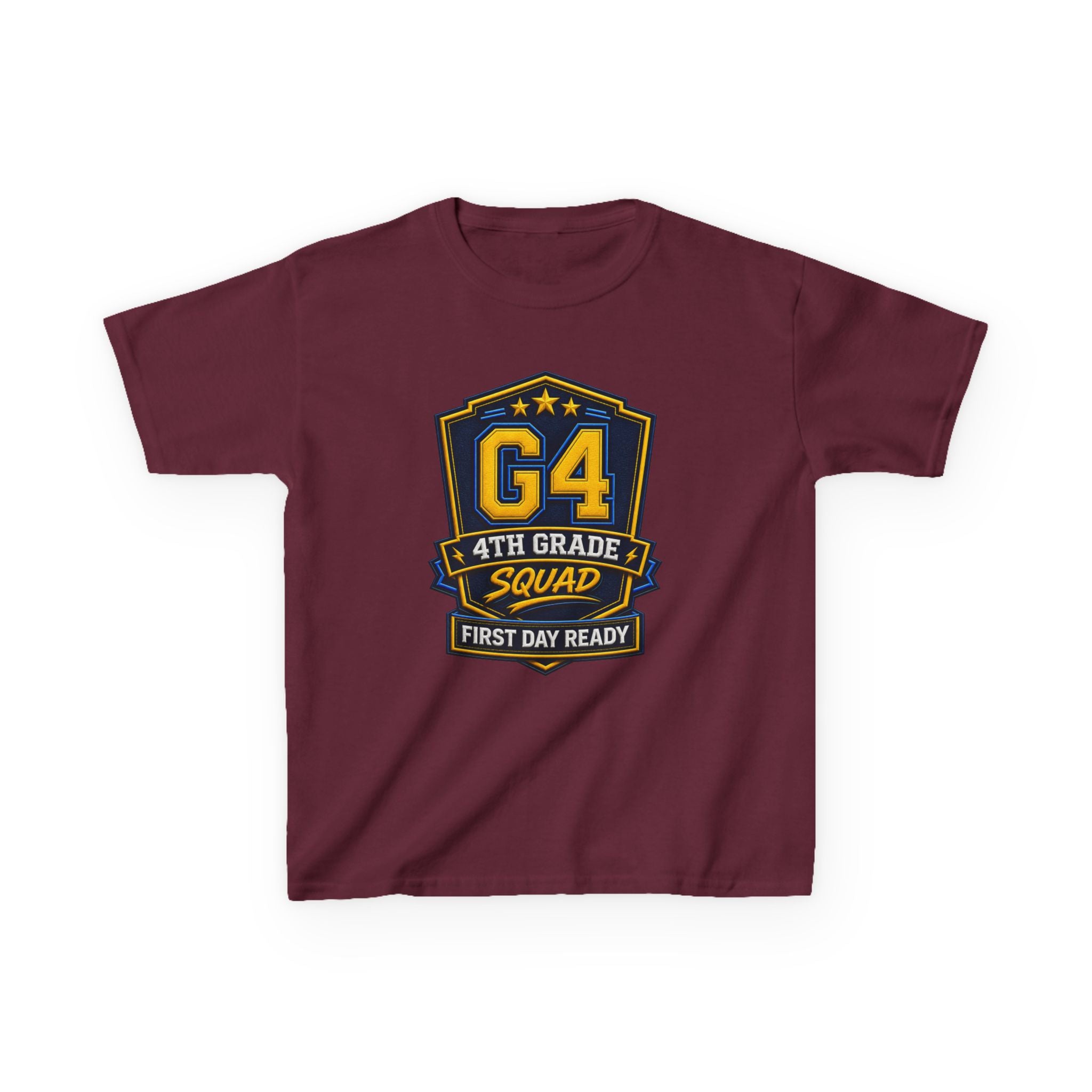 Kids 4th Grade T-Shirt — 'G4 First Day Ready' Back-to-School Graphic Tee