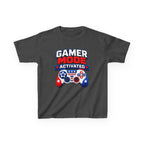 Kids Gamer T-Shirt — "Fireworks Mode Activated" Patriotic Tee