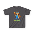Kidxtr™ Kids Basketball T-Shirt — 'Ballin' Buddy' Cute Bear Basketball Graphic Tee