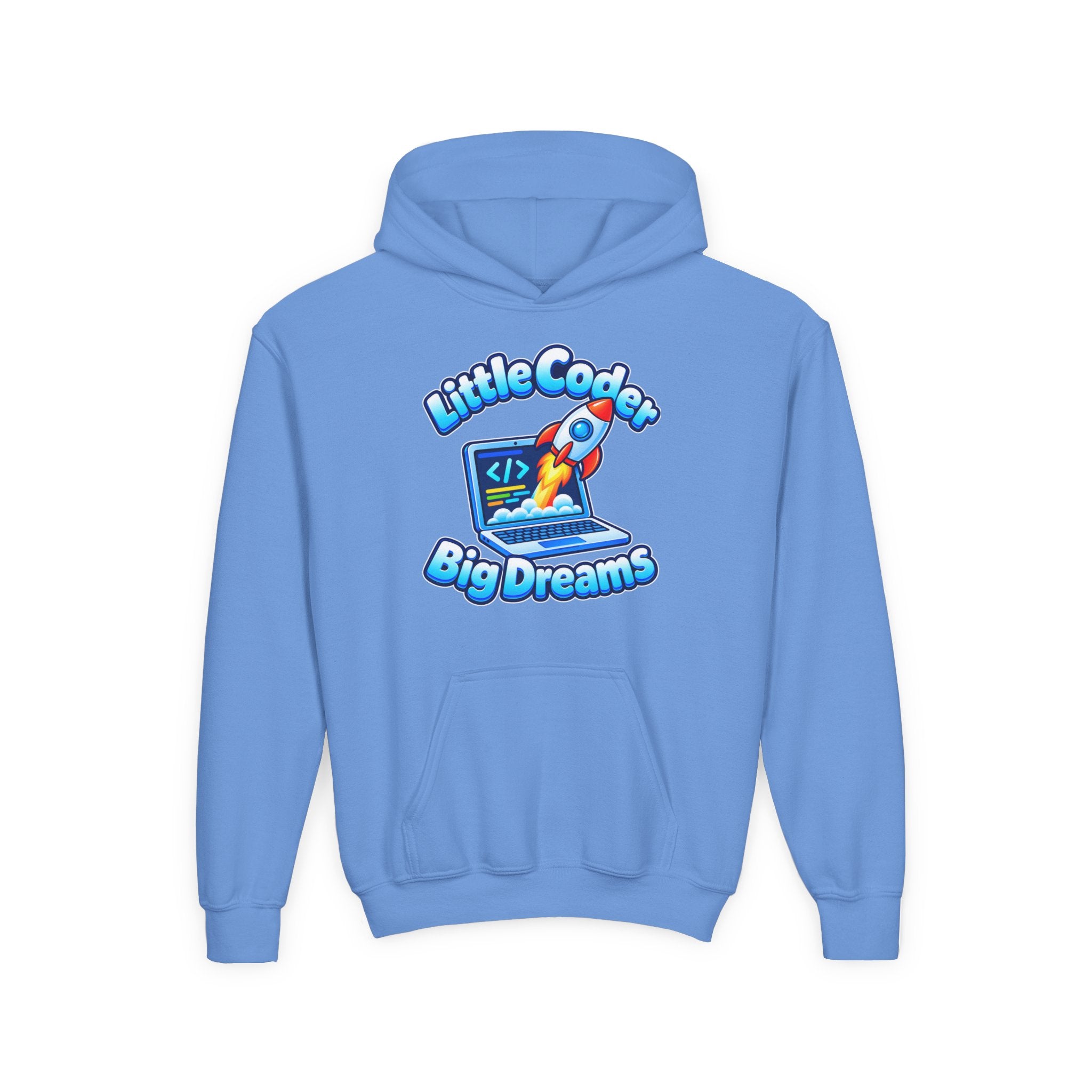 Kidxtr™ Kids Coder Hoodie — 'Little Coder, Big Dreams' Graphic Hoodie