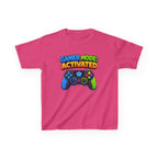 Kids Gamer T-Shirt — 'Gamer Mode Activated' Colorful Game Controller Tee