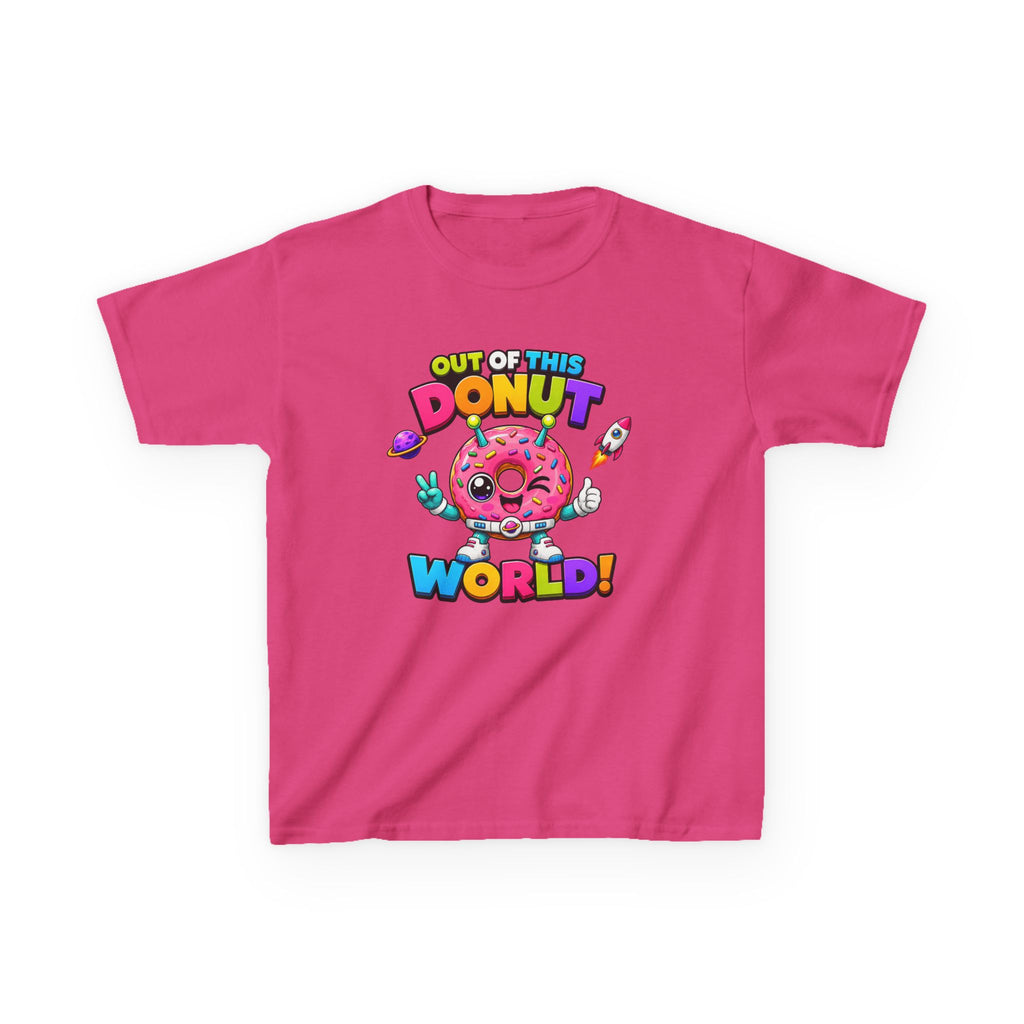 Kids Donut T-Shirt — 'Out of This Donut World!' Cute Space Donut Graphic Tee