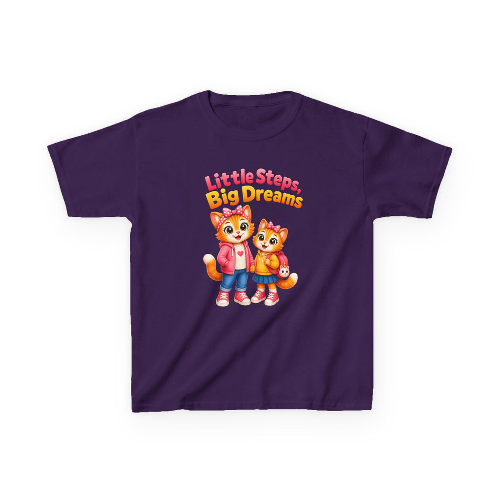 Kids Fox T-Shirt — 'Little Steps, Big Dreams' Cute Foxes Preschool Graphic Tee