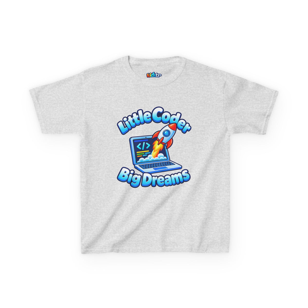 Kidxtr™ Kids Coder T-Shirt — 'Little Coder, Big Dreams' Tech Graphic Tee