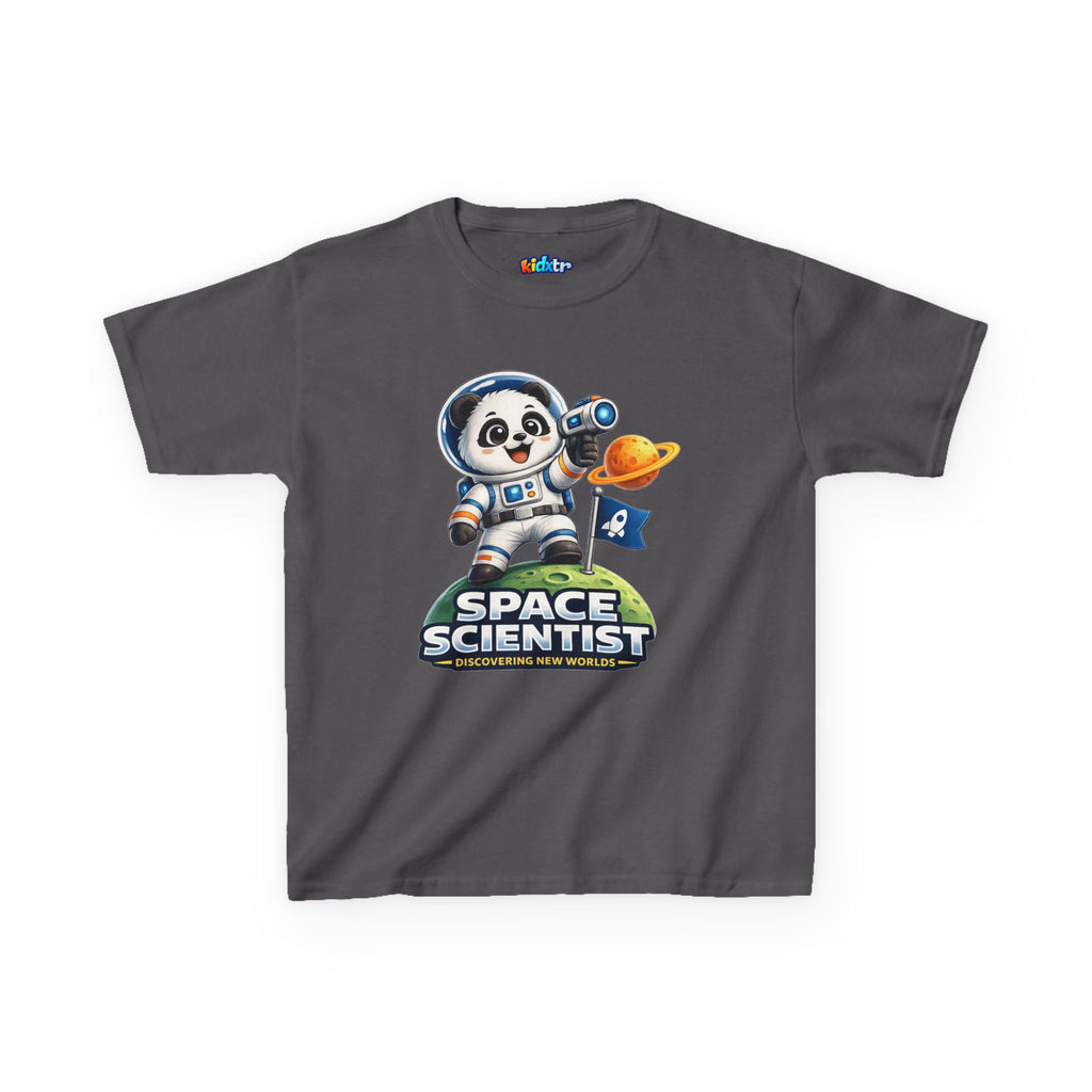 Kidxtr™ Kids Space T-Shirt — 'Space Scientist' Panda Astronaut Graphic Tee
