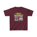 Kids Tee — "Brave Little Brave Hero" Firetruck T-Shirt Graphic