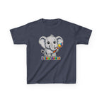 Kids Elephant T-Shirt — 'Little Artist' Art & Painting Cute Elephant Graphic Tee
