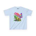 Kidxtr™ Kids Frog T-Shirt — 'Garden Squad' Frog & Butterfly Graphic Tee