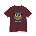 Kids Grade 5 T-Shirt — 'G5 Squad' First Day Ready Back-to-School Graphic Tee