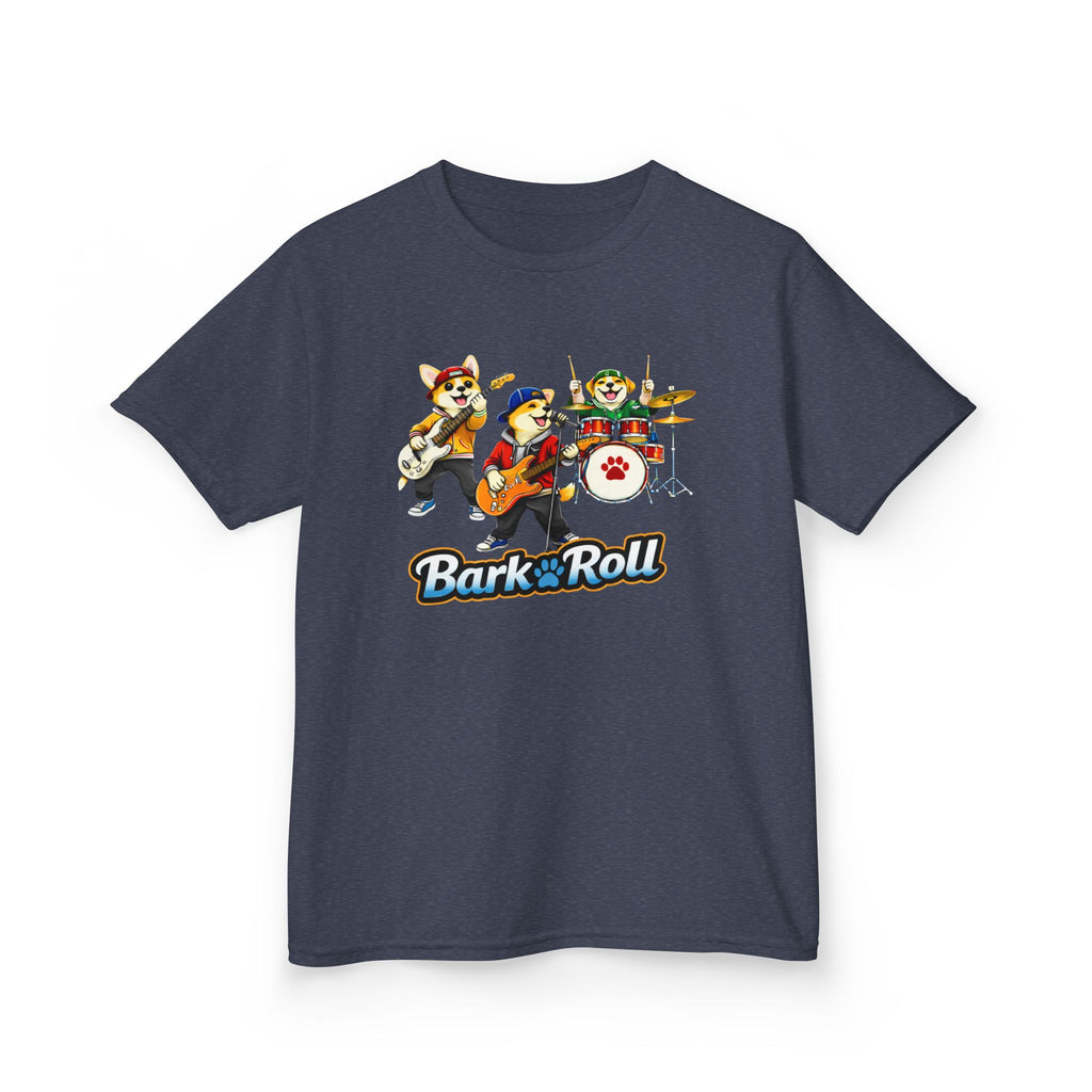 Kids Music T-Shirt — 'Bark & Roll' Puppy Band Graphic Tee
