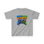 Kids Gamer T-Shirt — 'Gamer Mode Activated' Colorful Game Controller Tee