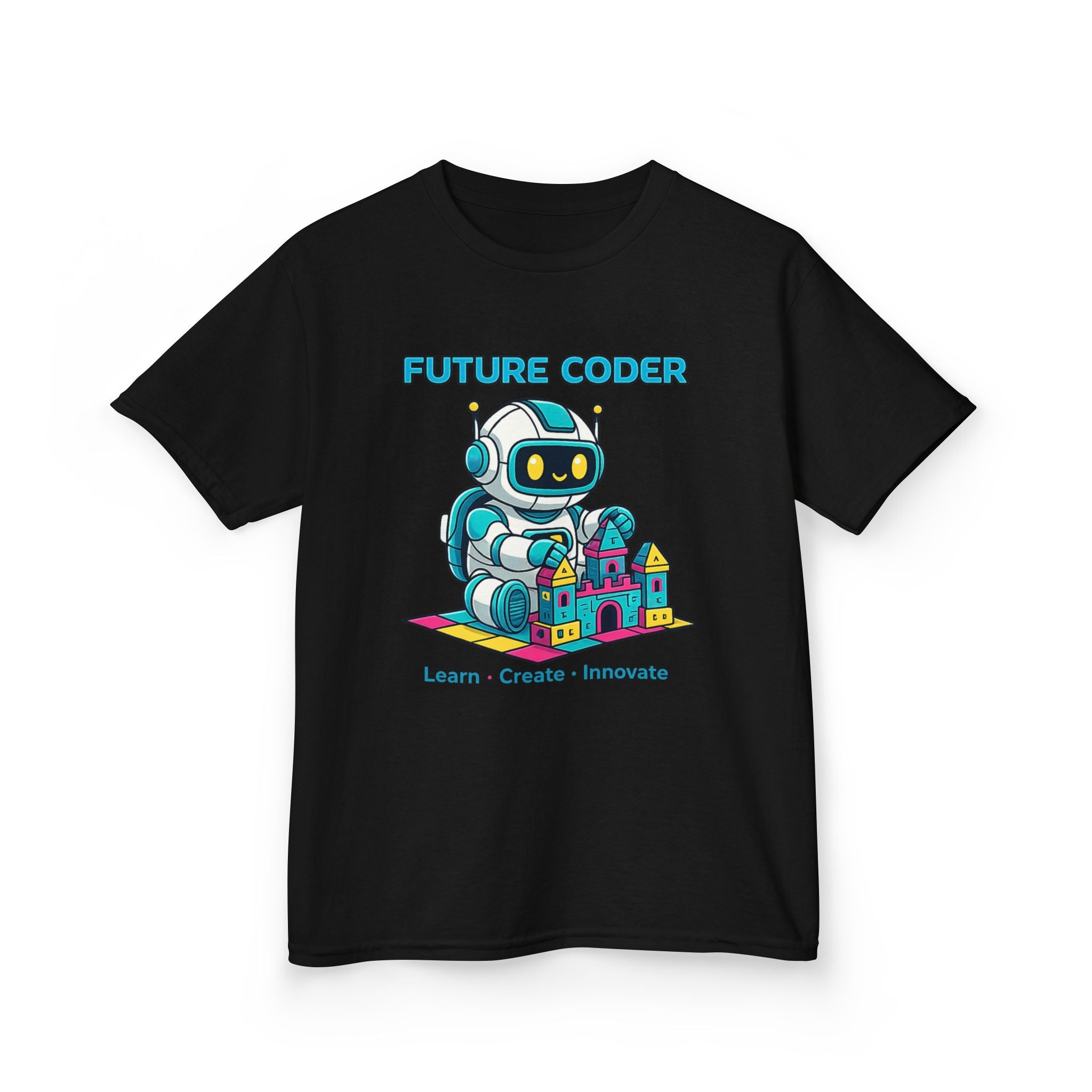 Kids Coding T-Shirt – Future Coder Robot Graphic Tee 1