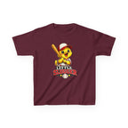 Kids Baseball T-Shirt — 'Little Slugger' Cute Baseball Chick Graphic Tee