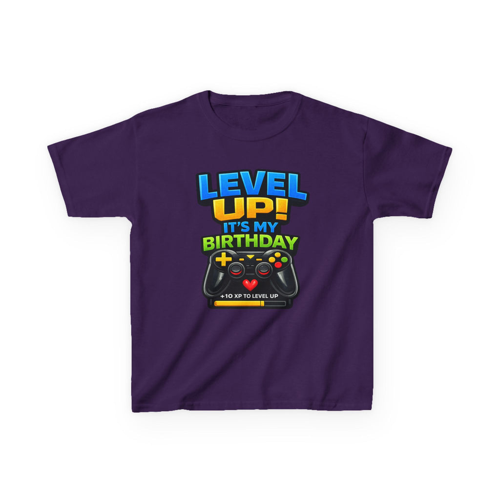 Kids "Level Up! It's My Birthday" Gaming Tee