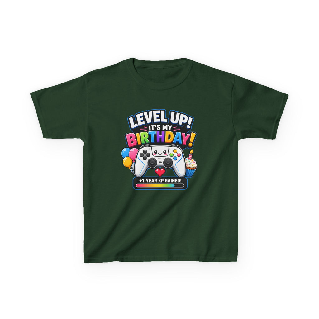 Kids Birthday Gaming T-Shirt – Press Start Graphic Tee
