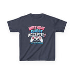 Kids Birthday T-Shirt — 'Birthday Quest' Gamer Controller Graphic Tee