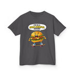 Kids Burger T-Shirt — 'Bun-derful Mood' Skateboard Graphic Tee