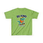 Kids Kindness T-Shirt — 'Be Kind' Skateboarding Dinosaur Graphic Tee