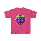 Kids Grape T-Shirt — 'Grape Vibes' Cute Kawaii Happy Grape Cartoon Graphic Tee