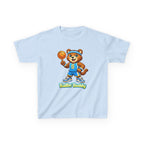 Kidxtr™ Kids Basketball T-Shirt — 'Ballin' Buddy' Cute Bear Basketball Graphic Tee
