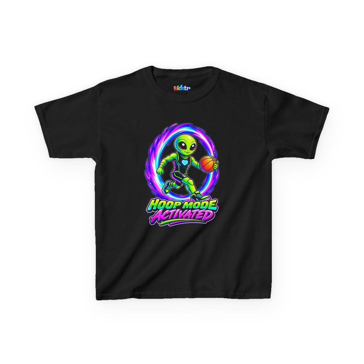 Kidxtr™ Kids Basketball T-Shirt — 'Hoop Mode Activated' Sports Graphic Tee