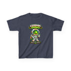 Kids Space T‑Shirt — 'Ready for Launch' Cosmic Dino Graphic Tee