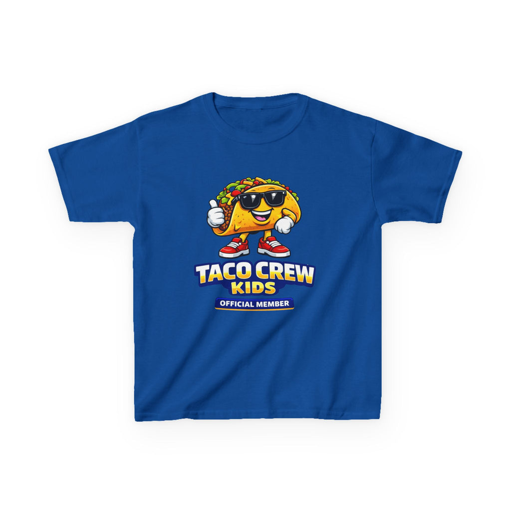 Kids T-Shirt — 'Taco Crew Kids: Official Member' Cute Taco Graphic Tee