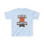 Kids Gaming T-Shirt — 'Level 9 Master' Gamer Graphic Tee