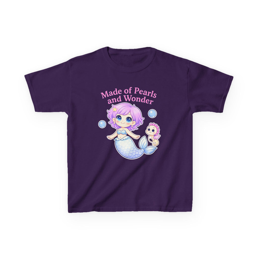 Kids Ocean T-Shirt — 'Make A Splash!' Mermaid & Seahorse Graphic Tee
