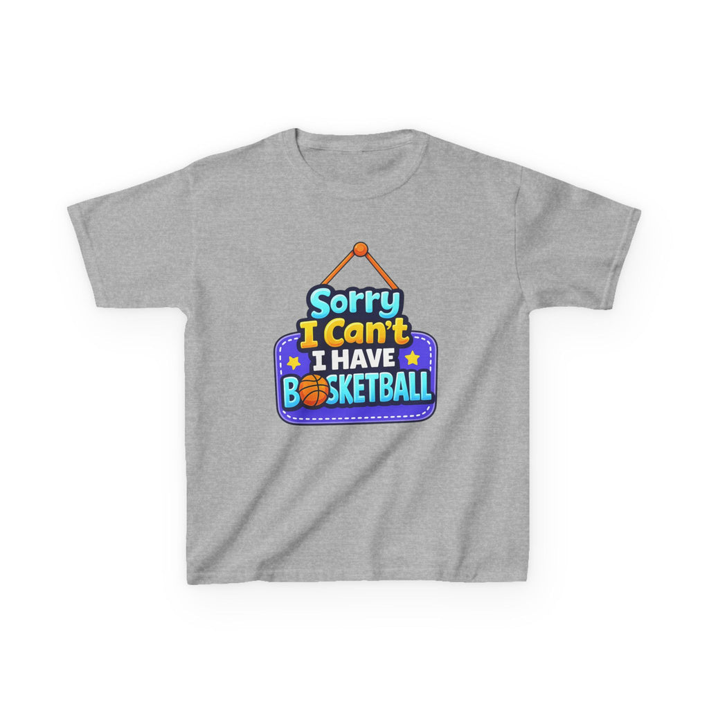 Sorry I Can't I Have Basketball - Kids T Shirt