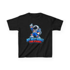 Kidxtr™ Kids Space T-Shirt — 'My Next Goal: The Stars' Astronaut Graphic Tee
