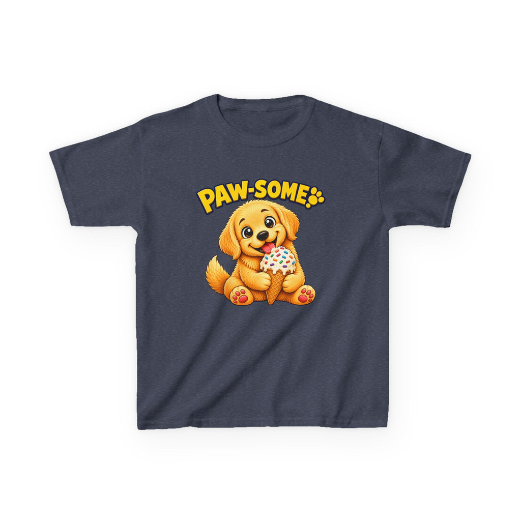 Kids Tee — "Paw-some" Puppy Graphic