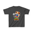 Kids Soccer T-Shirt — 'Puppy Power' Cute Soccer Player Dog Graphic Tee