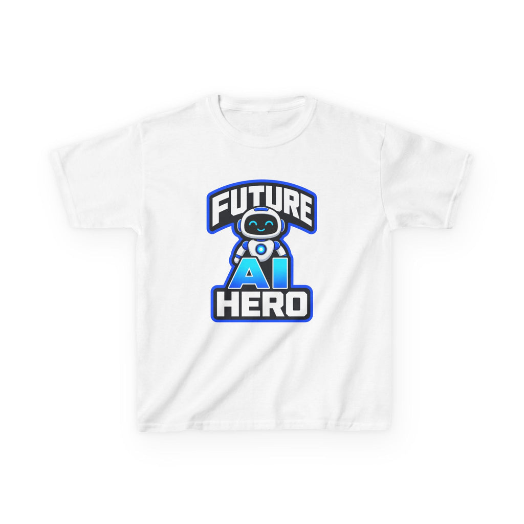 Kids Robot T-Shirt — 'Future AI Hero' STEM Graphic Tee