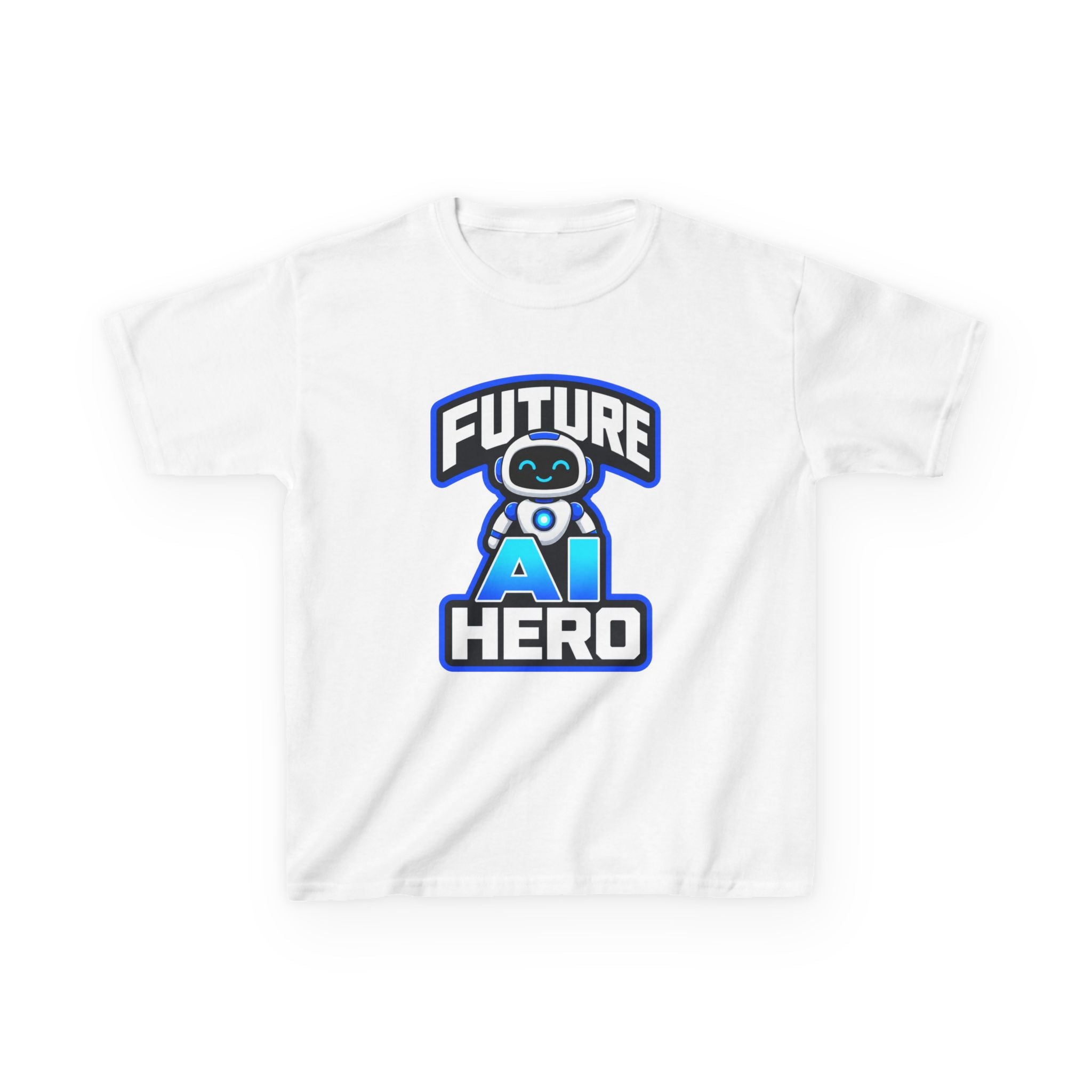 Kids Robot T-Shirt — 'Future AI Hero' STEM Graphic Tee