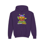 Kidxtr™ Kids Burger Hoodie — 'Take Me to Your Fries' Cartoon Graphic Sweatshirt