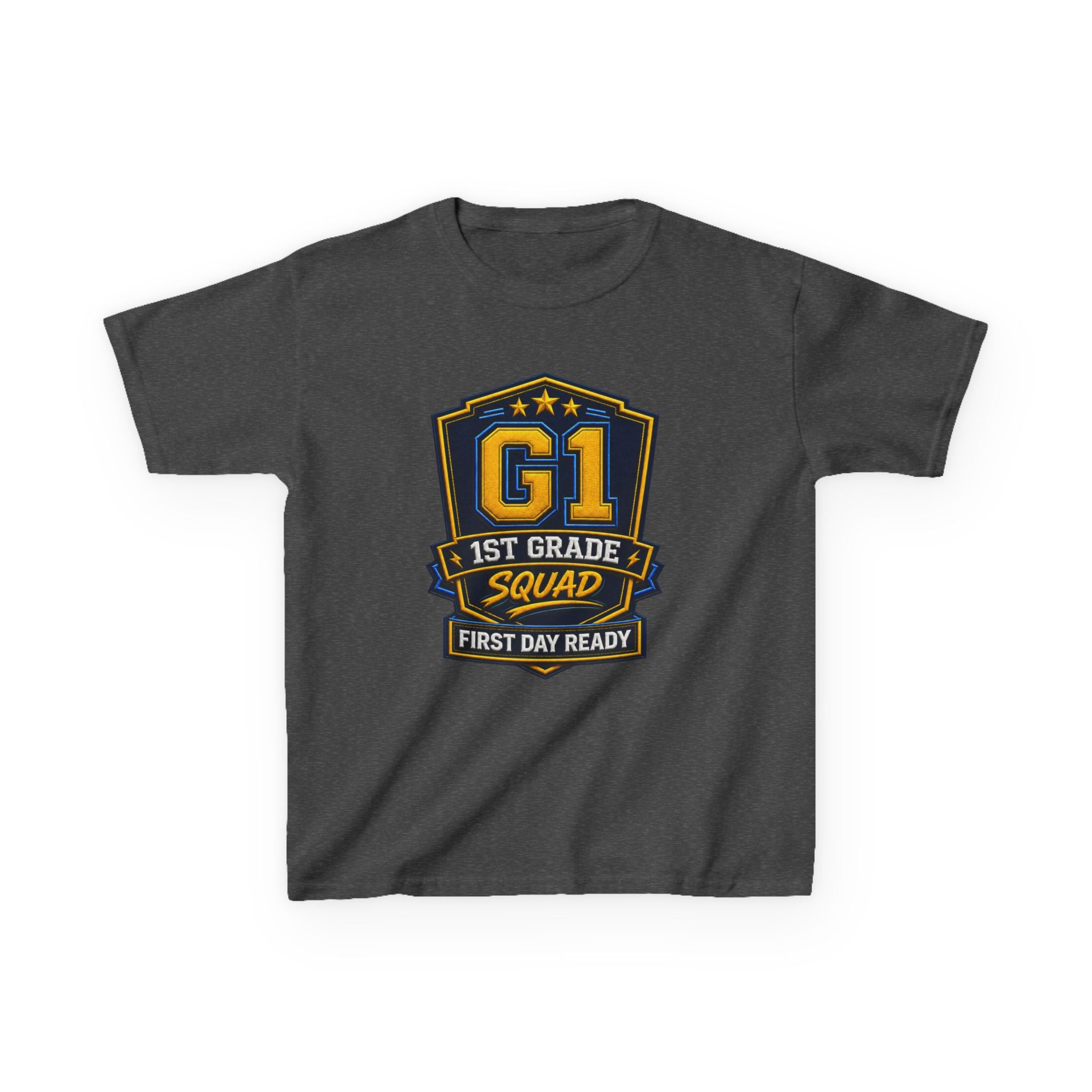 Kids 1st Grade T-Shirt — 'G1 First Day Ready' Back-to-School Graphic Tee