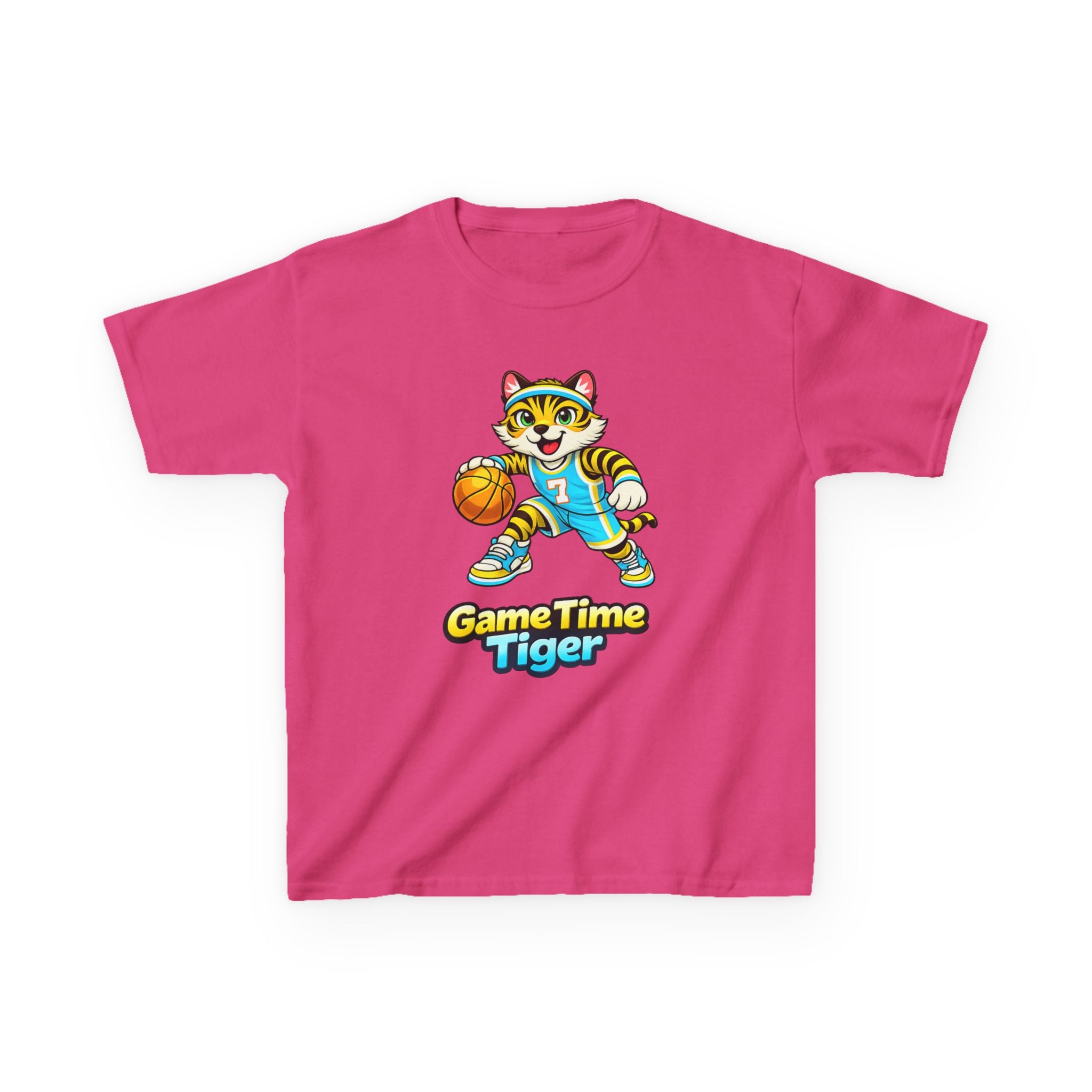 Kids Basketball Tiger T-Shirt – Game Time Graphic Tee